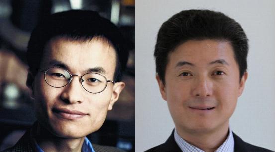杨培东教授（左）、张首晟教授（右）