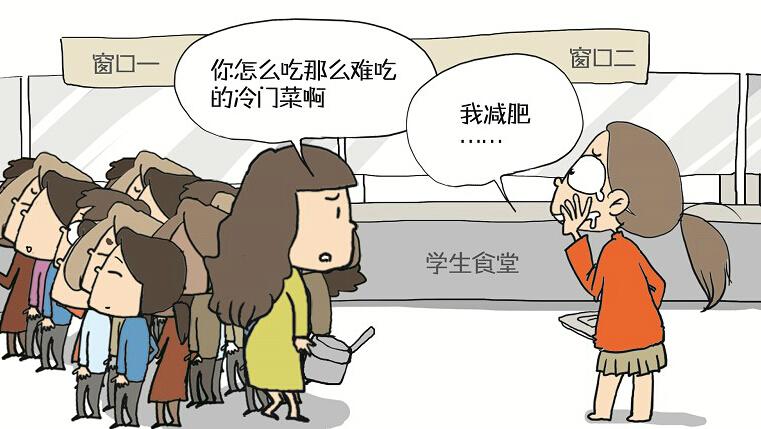 为了减肥专吃“冷门”菜 什么难吃吃什么