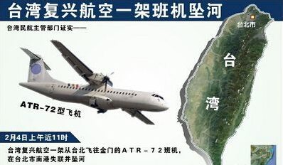 台湾客机坠河