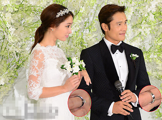 李秉宪和李珉廷婚礼照