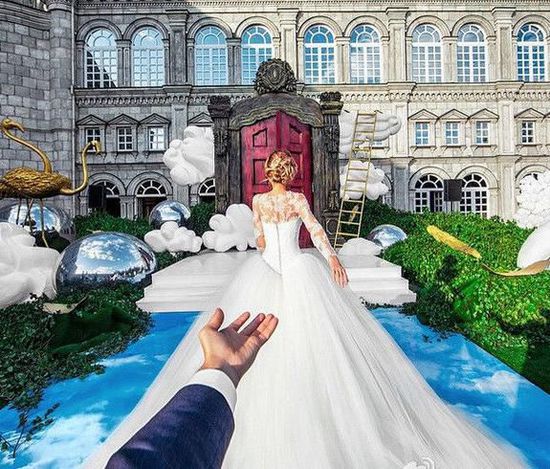牵着女友手游世界的那对情侣最近结婚啦
