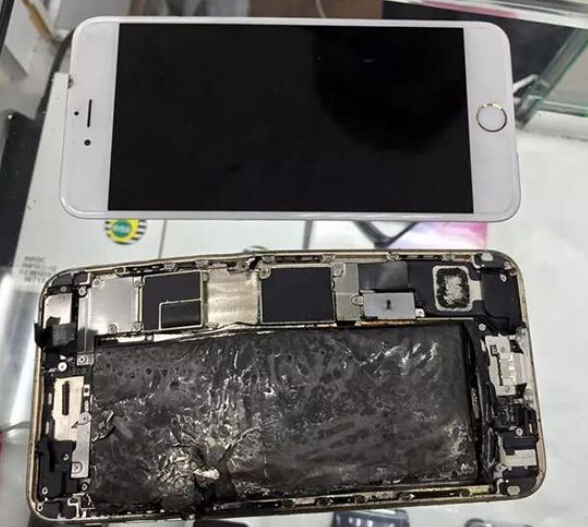 iPhone 6 Plus用iPad充电器发生爆炸