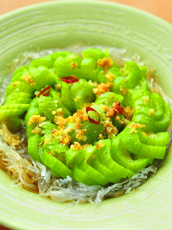 蒜蓉丝瓜粉丝煲
