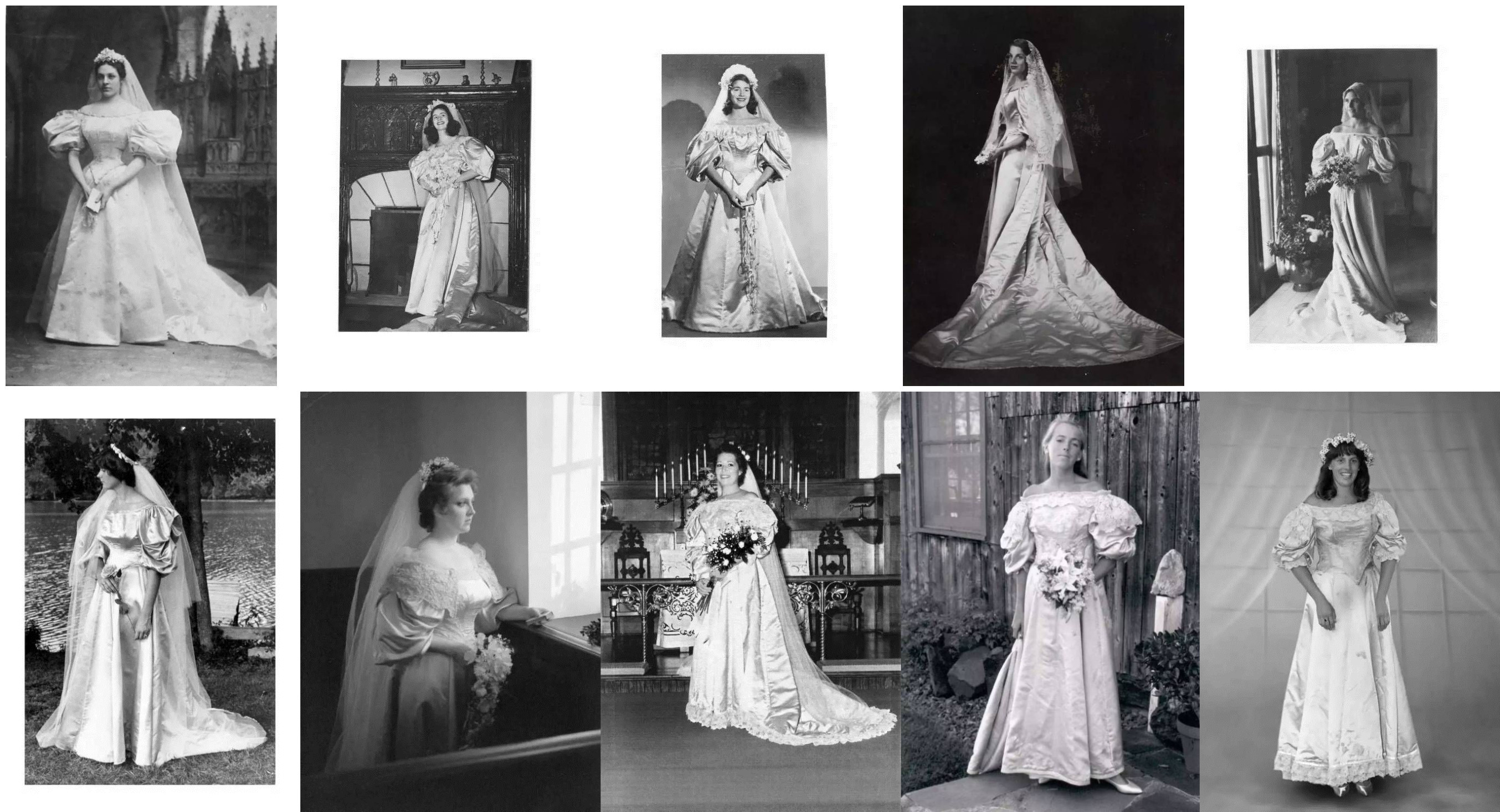 120岁的家传婚纱 11位新娘穿着它出嫁