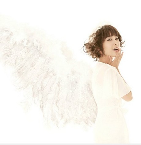 马苏羽毛造型化身美丽天使1