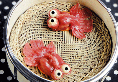 鱼形蒸饺