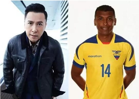 国内明星撞脸世界杯球星 