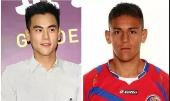 国内明星撞脸世界杯球星 