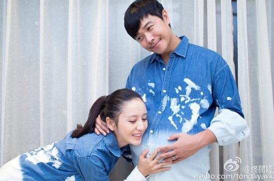 佟丽娅承认怀孕 陈思诚挺大肚调侃我有了
