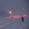 山东烟台威海出现冷流暴雪