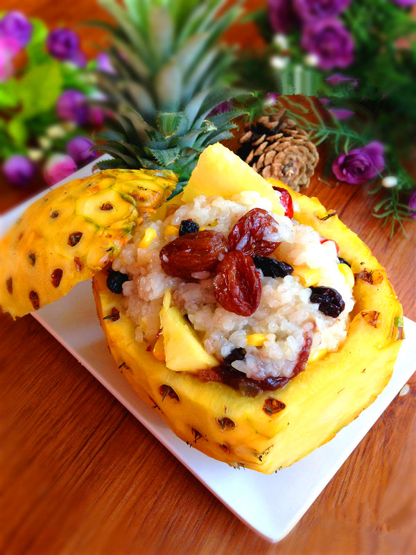 甜蜜小食——菠萝八宝饭